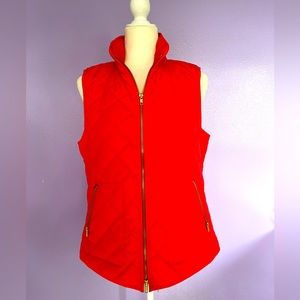 OLD NAVY ORANGE QUILTED VEST